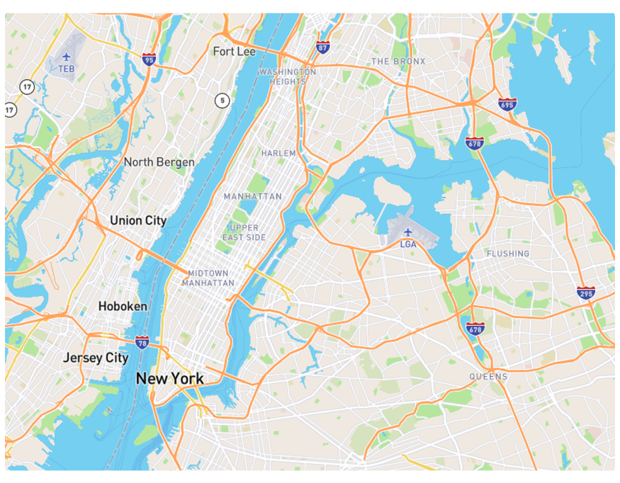 Map of New York